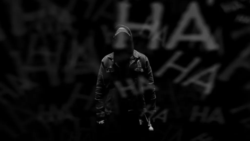 James Laurent against a dark hand-painted backdrop